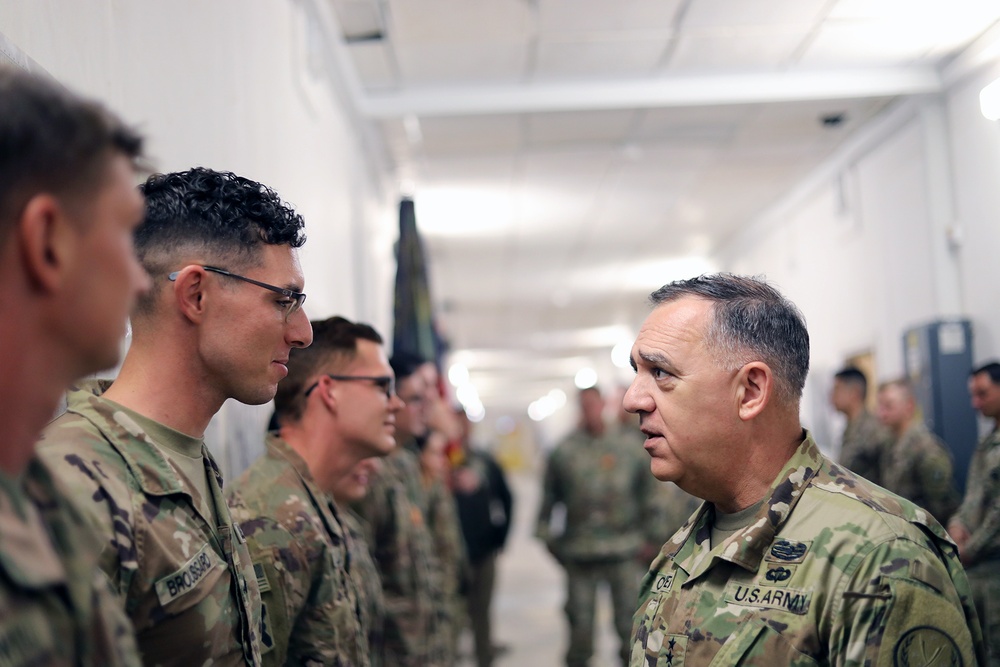 Operation Inherent Resolve command team visits Al Asad