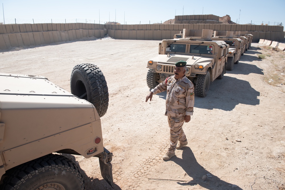 Iraqi troops equip to provide regional stability