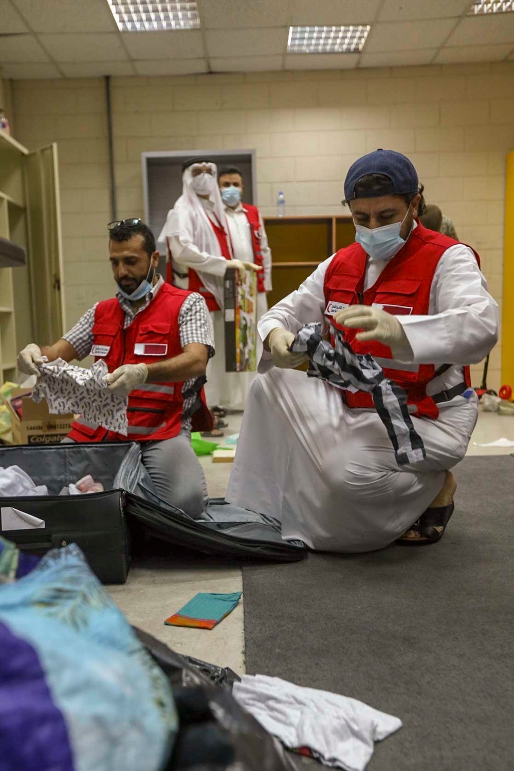 Soldiers Work with Local Organizations to Support Afghanistan Evacuation Efforts in Qatar