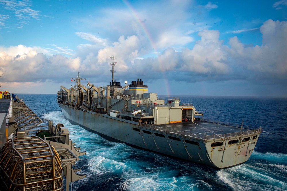 GHWB Replenishes at Sea