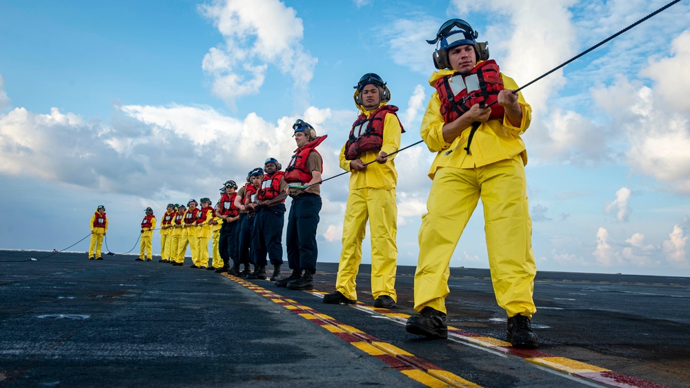 GHWB Replenishes at Sea