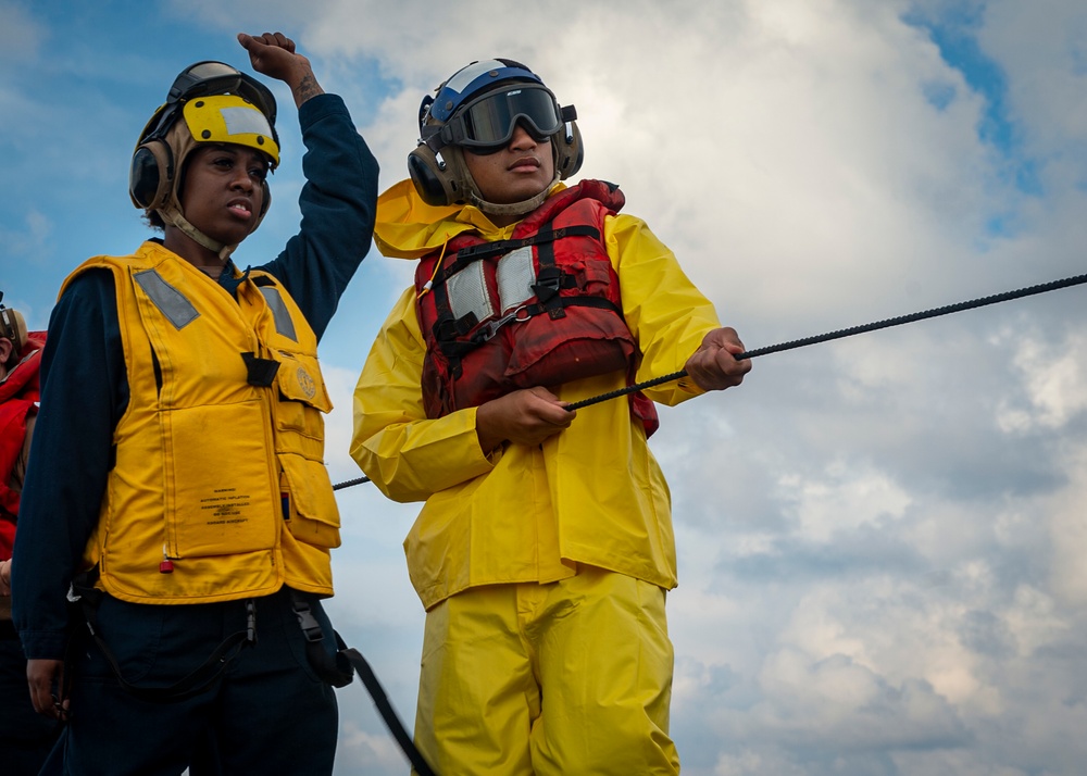GHWB Replenishes at Sea