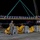 U.S. Navy Seabees assigned to NMCB-5 support the Defense Logistics Agency A nighttime military logistics operation showing personnel handling a large wrapped cylindrical object being lifted by a crane. The scene appears to take place at a port or staging area, with the word 'YOKOHAMA' visible on a spreader bar. Several uniformed personnel, likely U.S. Navy sailors, are guiding the load using tag lines.