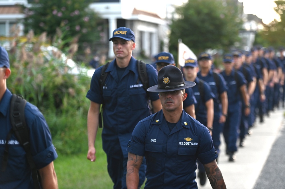 Coast Guard recruits receive orders to their first units in Cape May, N.J.