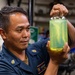 GSMC Dexter Jay Anis inspects a Fuel Sample aboard the USS Barry