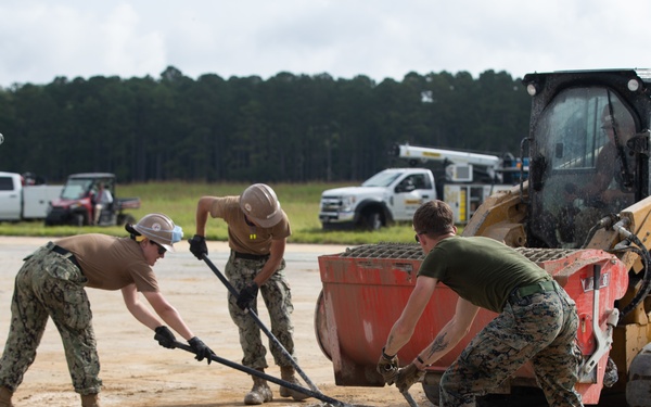 Marines Train for Expeditionary Airfield Damage Repair