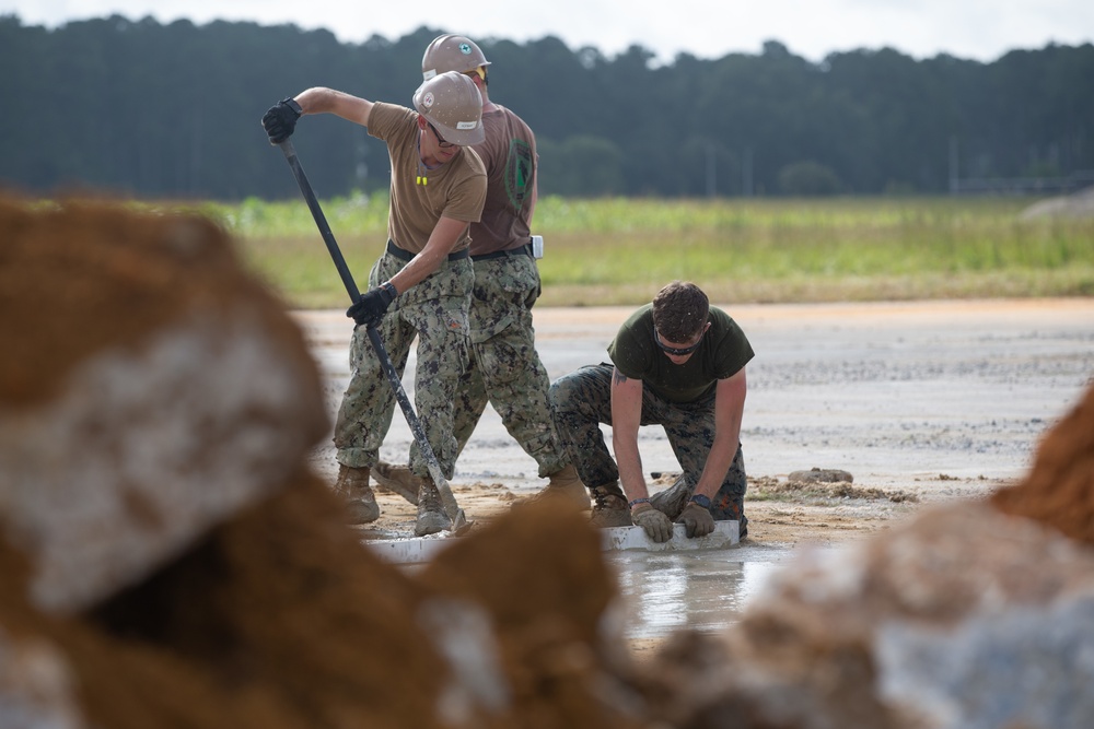 Marines Train for Expeditionary Airfield Damage Repair
