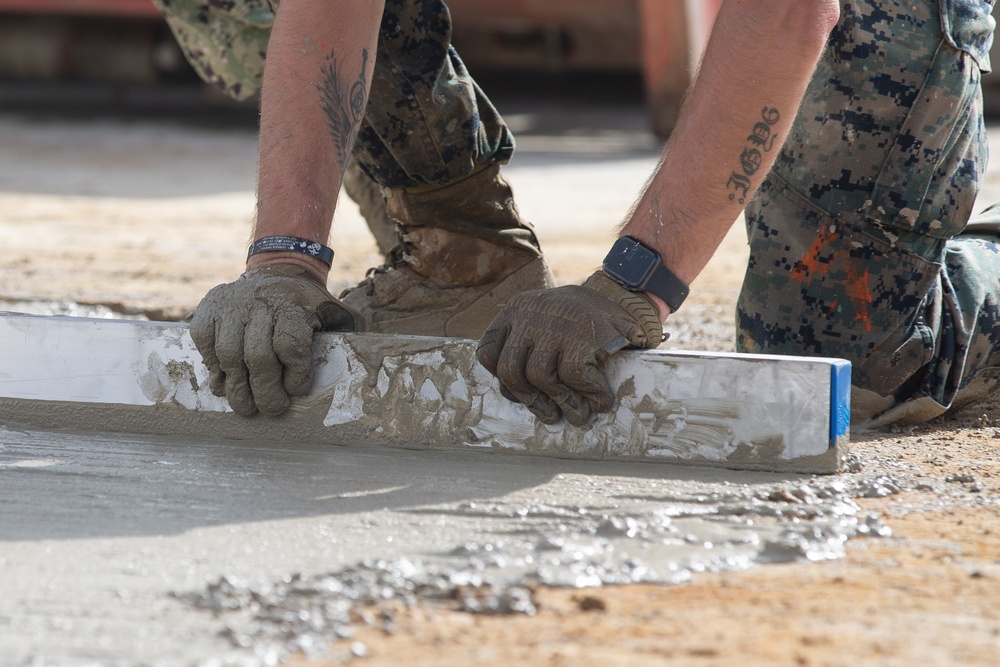 Marines Train for Expeditionary Airfield Damage Repair
