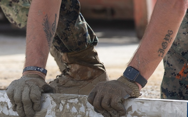 Marines Train for Expeditionary Airfield Damage Repair