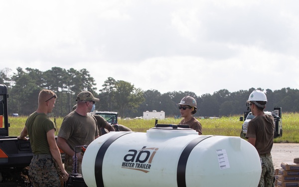 Marines Train for Expeditionary Airfield Damage Repair