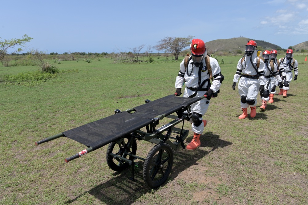 156th MDG Det. 1  CERFP training