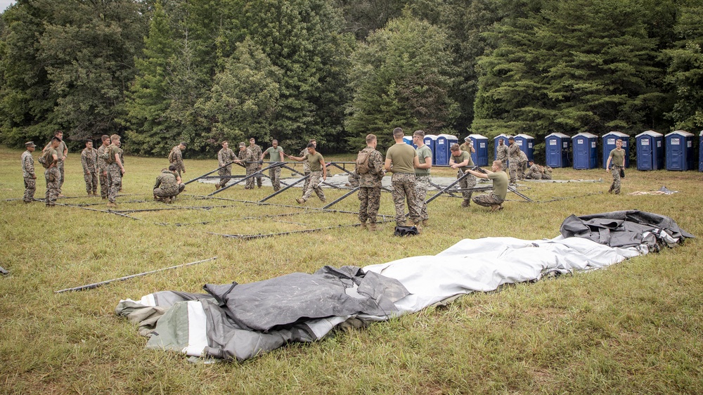 Marines Near Completion of Pioneer Village