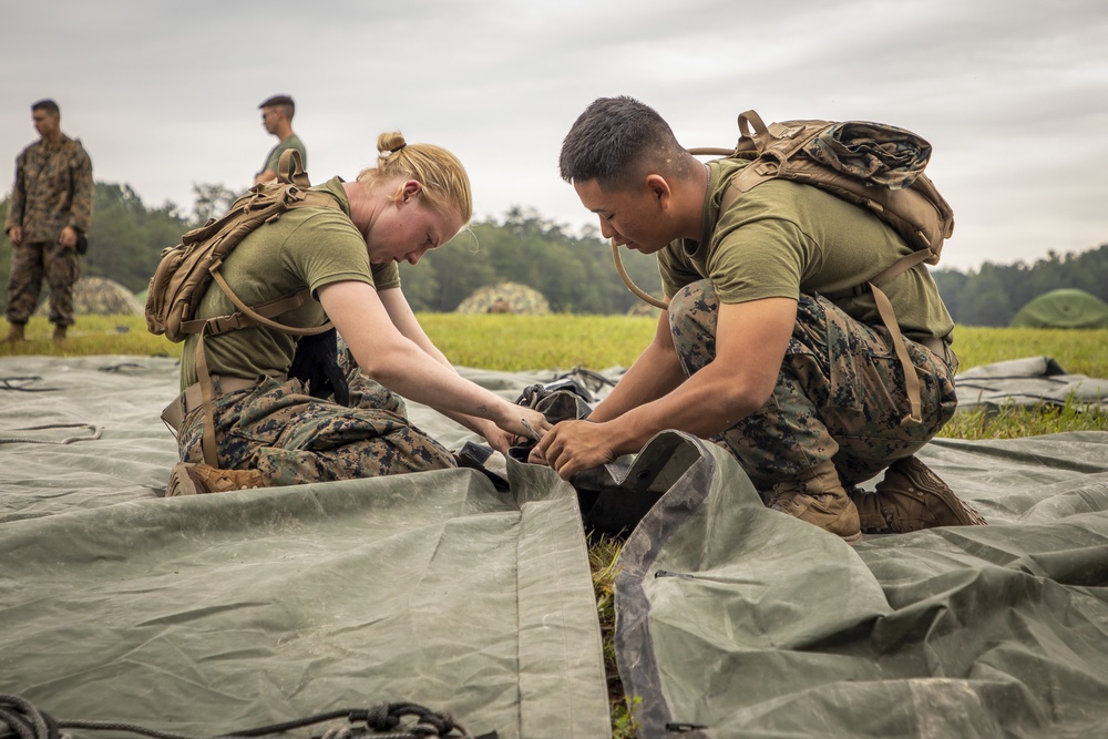 Marines Near Completion of Pioneer Village