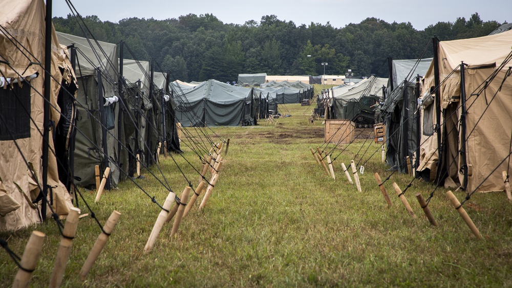 Marines Near Completion of Pioneer Village