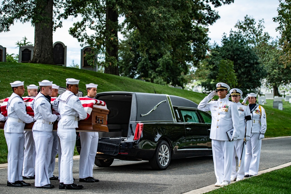 Military Funeral Honors Are Conducted For U.S. Navy Seaman 1st Class James C. Williams in Section 33