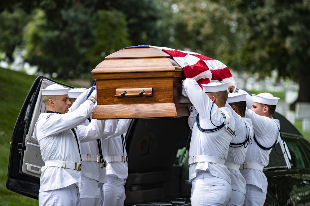 Military Funeral Honors Are Conducted For U.S. Navy Seaman 1st Class James C. Williams in Section 33