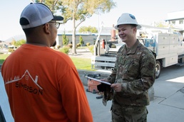 2nd Lt. Alex Norris performs unscheduled site walk