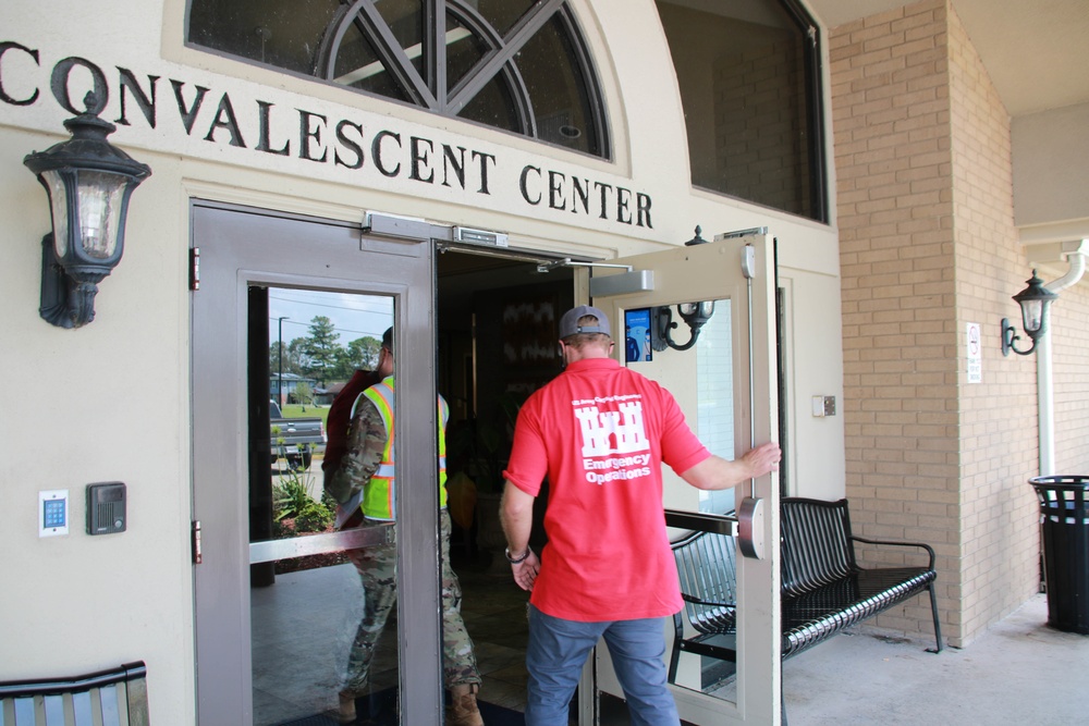 USACE Emergency Temporary Power team inspects generator in southeastern Louisiana