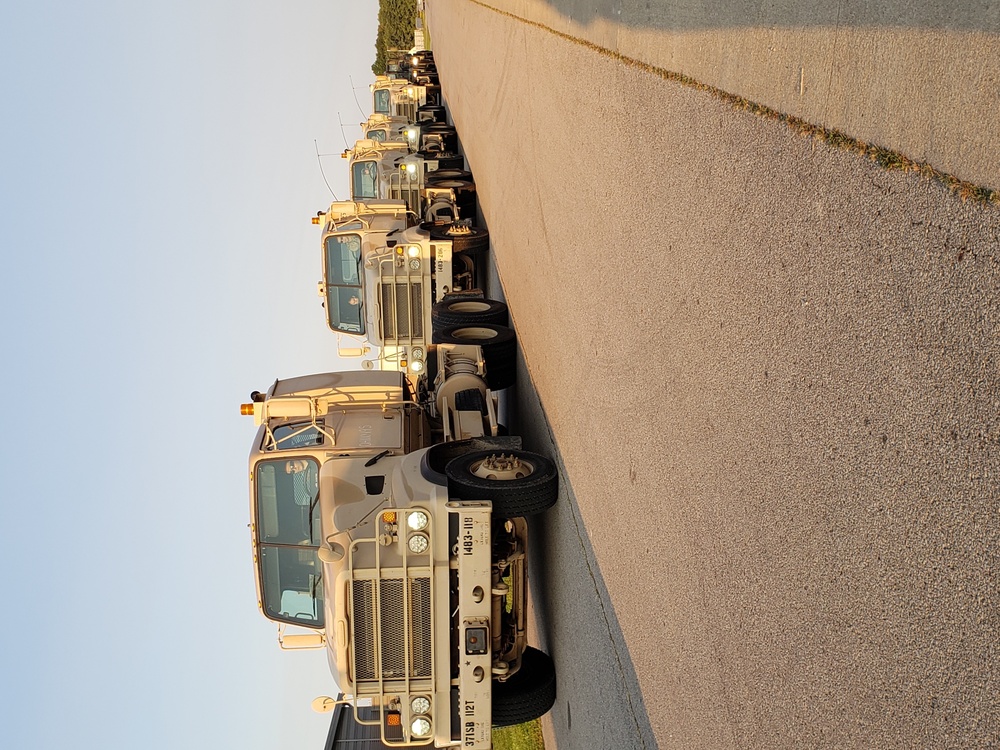 1486th Transportation Company heads south to aid in Hurricane Ida recovery efforts