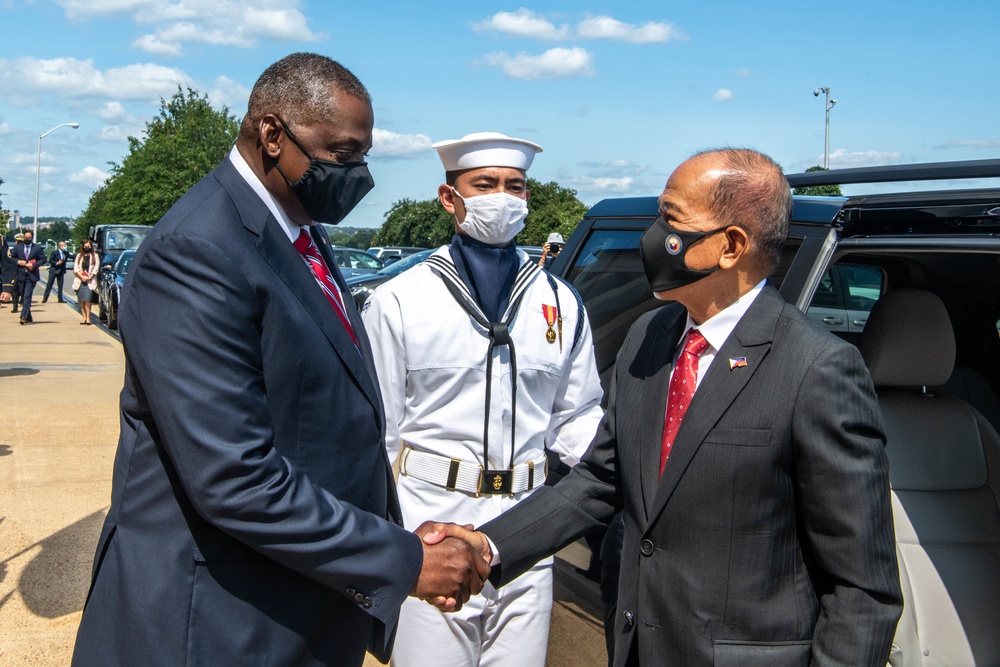 Secretary Austin host  Republic of the Philippines National Defense Secretary Delfin N. Lorenzana