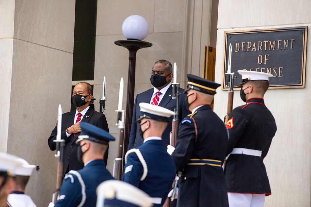 Secretary Austin host  Republic of the Philippines National Defense Secretary Delfin N. Lorenzana