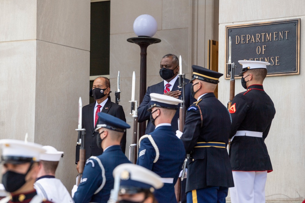 Secretary Austin host  Republic of the Philippines National Defense Secretary Delfin N. Lorenzana