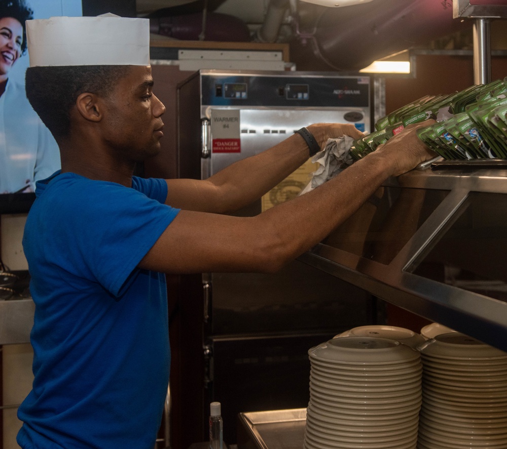 USS Ronald Reagan (CVN 76) Mess Deck Cleaning