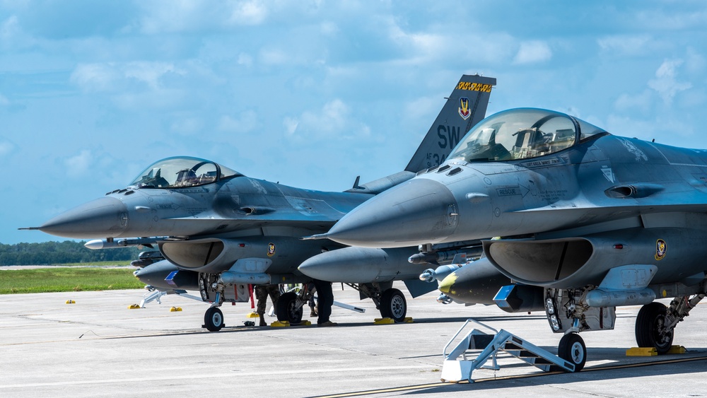 F-16 Fighting Falcons at MacDill Air Force Base