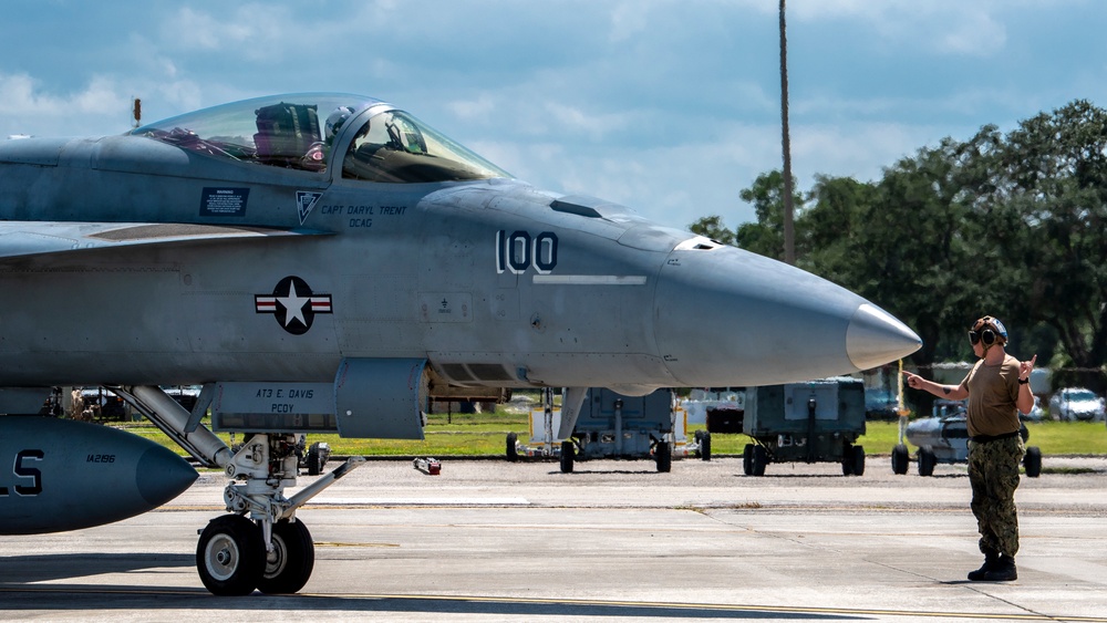 FA18E Super Hornet at MacDill Air Force Base