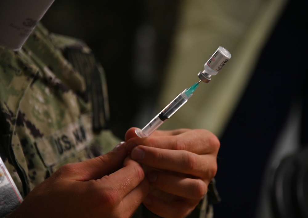 Task Force Liberty prepares immunizations
