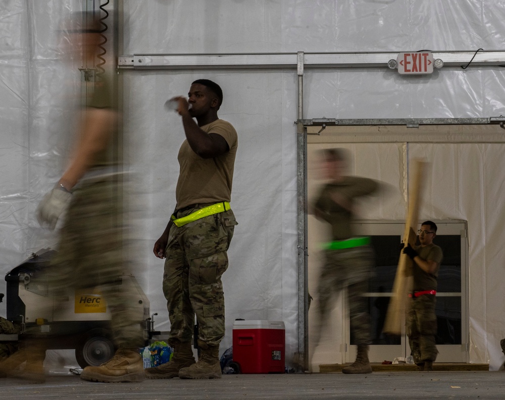 Task Force-Holloman builds relationships, and walls