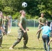 U.S. Marines Play Soccer with Afghan Civilians