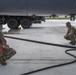 Airmen perform checks and fuels B-52