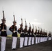 The U.S. Marine Corps Silent Drill Platoon rehearses aboard Marine Corps Base Hawaii