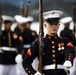 The U.S. Marine Corps Silent Drill Platoon rehearses aboard Marine Corps Base Hawaii