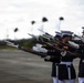 The U.S. Marine Corps Silent Drill Platoon rehearses aboard Marine Corps Base Hawaii