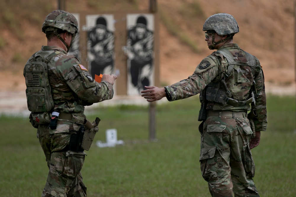 Soldiers from Bravo Company, 260th MI Battalion compete in Florida National Guard's annual TAG Match