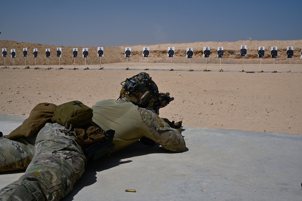 U.S. Marine, Navy and joint Special Operations Forces (SOF) conduct live-firing range drills during Bright Star 21