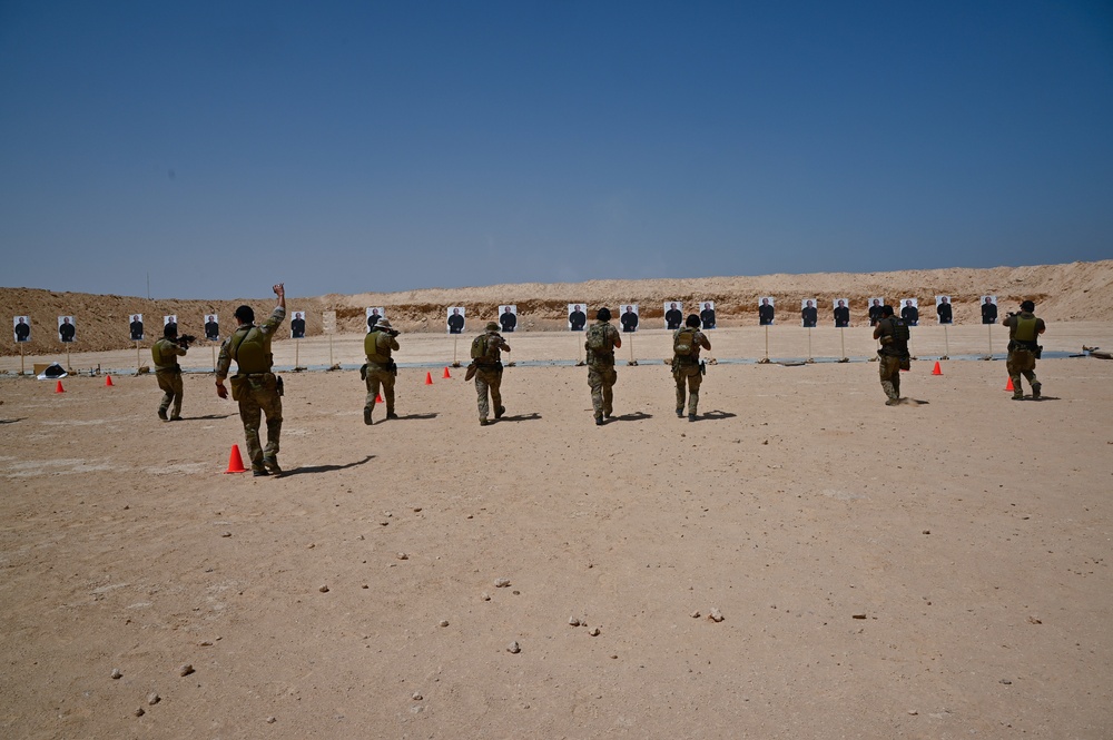 U.S. Marine, Navy and joint Special Operations Forces (SOF) conduct live-firing range drills during Bright Star 21