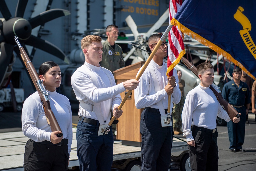 USS Carl Vinson (CVN 70) holds 9/11 memorial ceremony