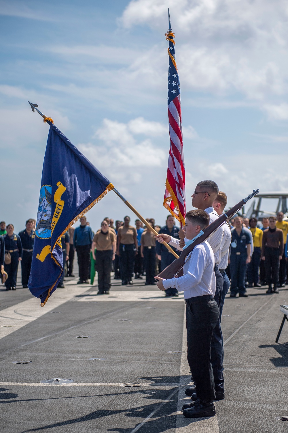 USS Carl Vinson (CVN 70) holds 9/11 memorial ceremony