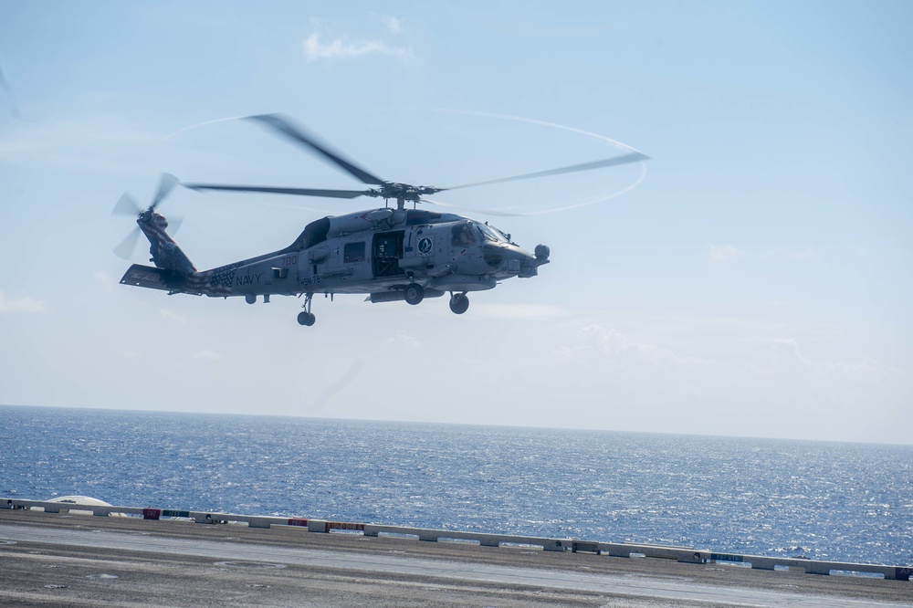 USS Carl Vinson (CVN 70) Conducts Flight Operations in 7th Fleet