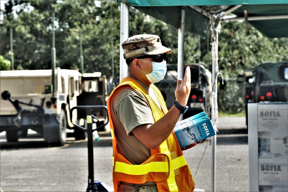 Arkansas National Guard Soldiers help citizens of New Orleans after Hurricane Ida