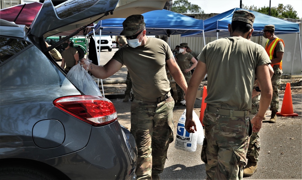 Arkansas National Guard Soldiers help citizens of New Orleans after Hurricane Ida