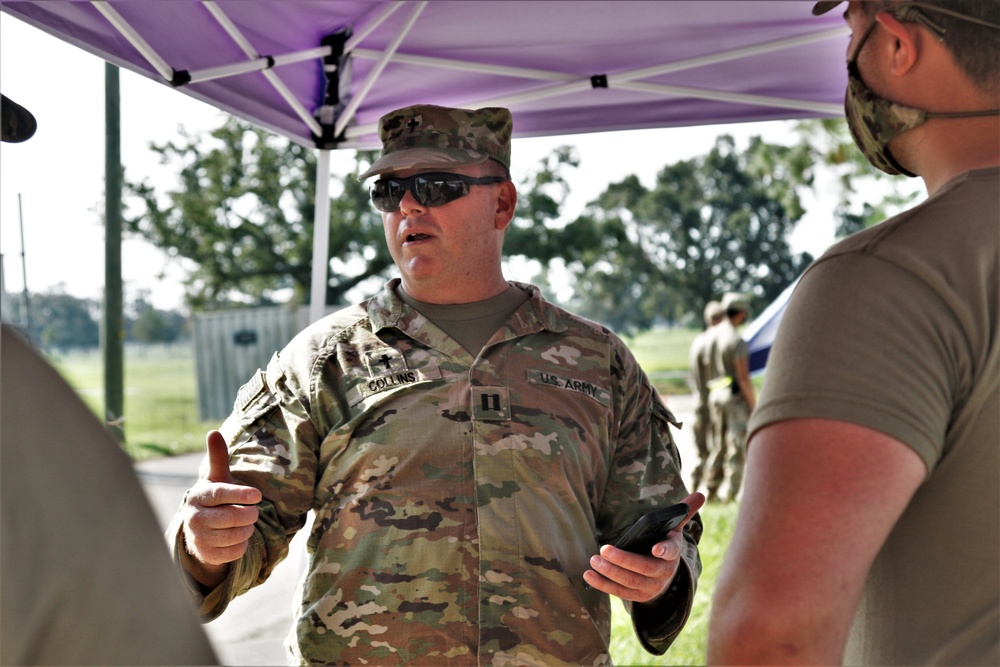 Arkansas National Guard Chaplain inspires Soldiers during Hurricane Ida Relief