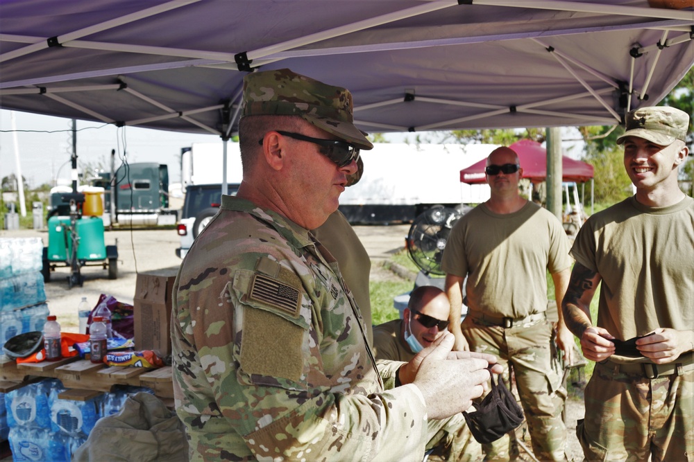 Arkansas National Guard Chaplain inspires Soldiers during Hurricane Ida Relief