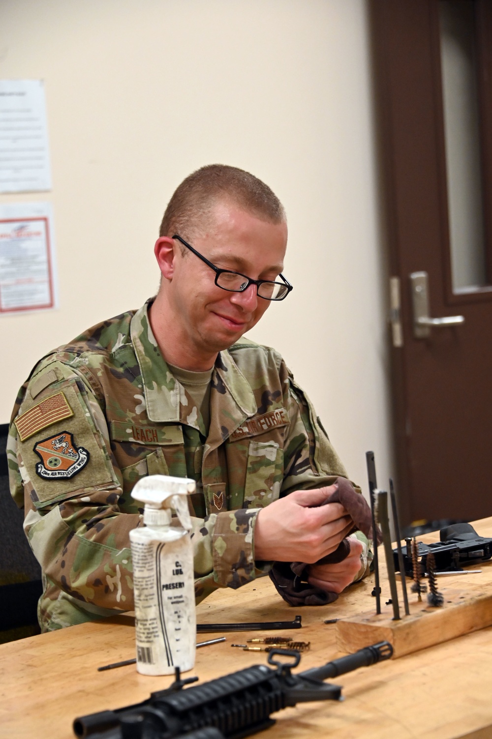 Airmen from the 134th Air Refueling Wing Force Support Squadron train in Alaska