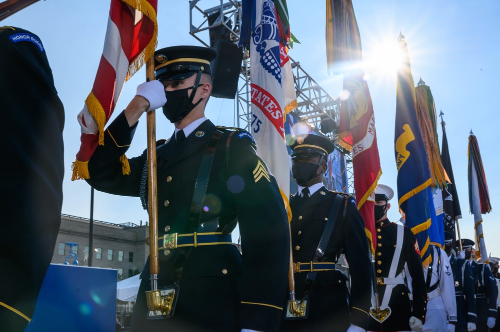 SD Austin, CJCS Gen. Milley preside over 9/11 Pentagon Memorial Ceremony