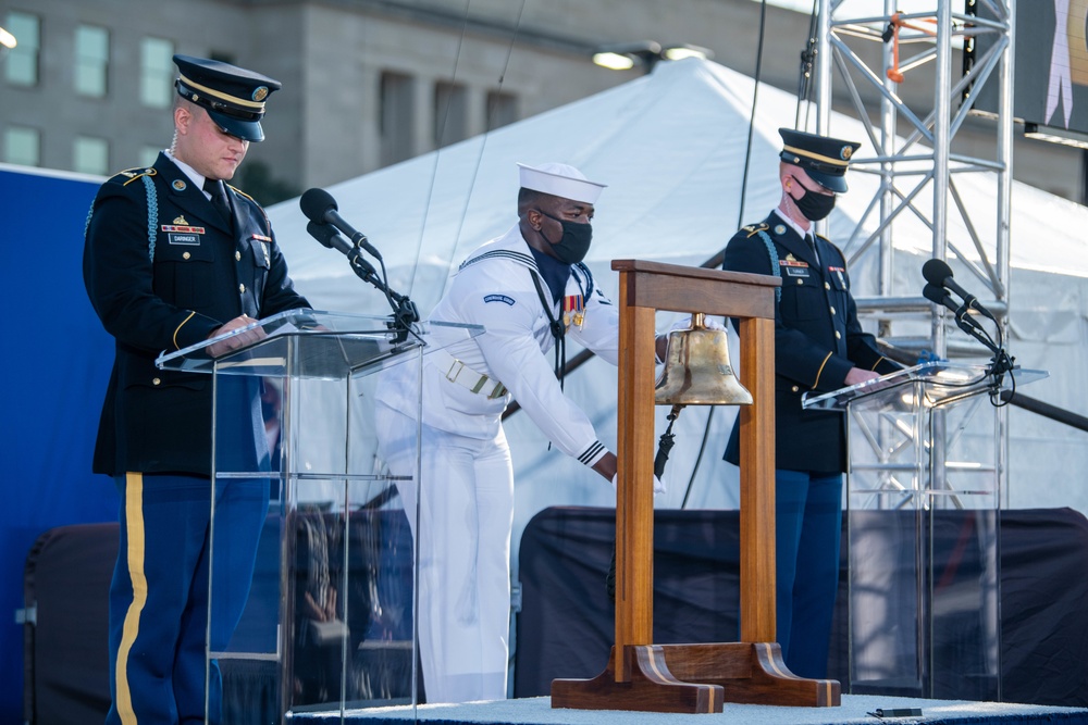 SD Austin, CJCS Gen. Milley preside over 9/11 Pentagon Memorial Ceremony