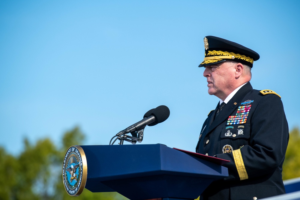 SD Austin, CJCS Gen. Milley preside over 9/11 Pentagon Memorial Ceremony